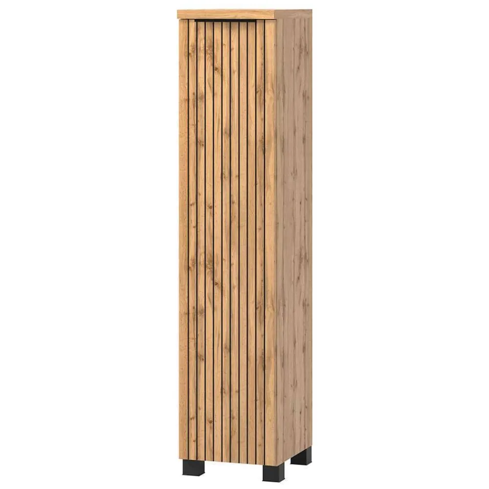 Wohnen 2 Becken Waschkonsole & Spiegel & Schrank - Crystoga (vierteilig)