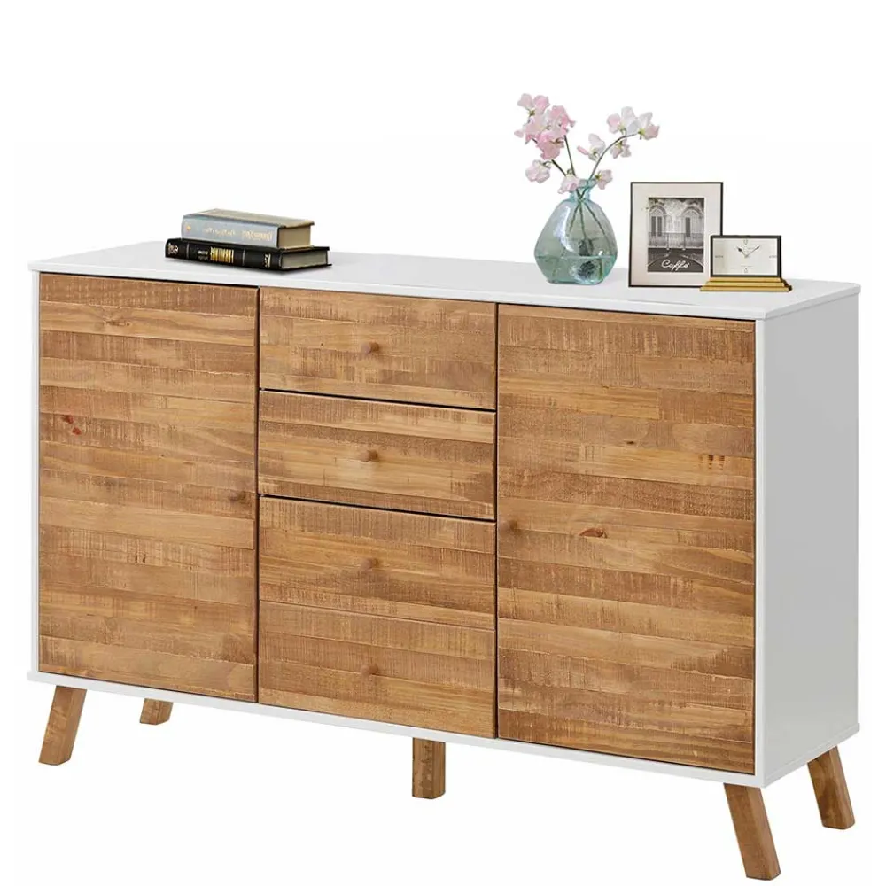 Wohnen Küchenschränke|Sideboards*130 cm breite Kommode im Skandi Design - Slogdan