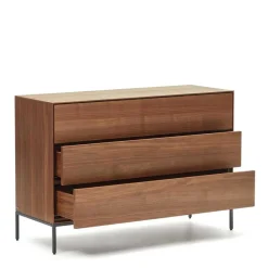 Wohnen Küchenschränke|Flurkommoden*110 cm breite Kommode mit drei Schubladen - Milena