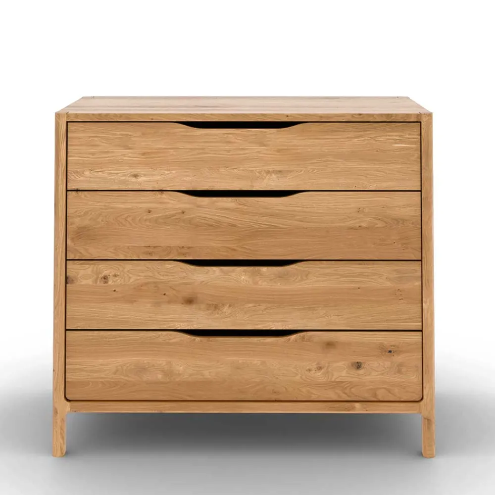 Wohnen 95 cm breite Kommode mit vier Schubladen - Laida