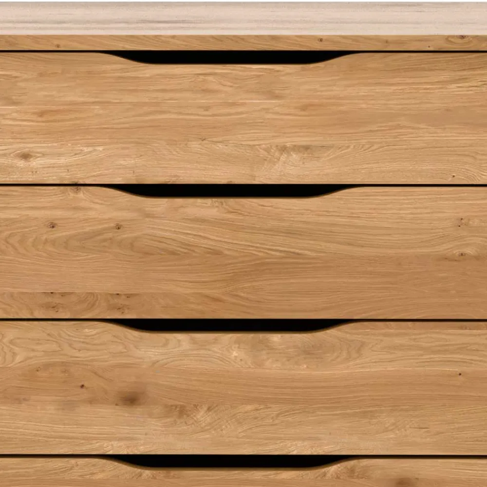 Wohnen 95 cm breite Kommode mit vier Schubladen - Laida