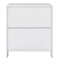 Wohnen Weiße Möbel|Schuhschränke*82 cm breite Schuhkommode in Weiß gewachst - Oranias