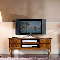 Wohnen Tv & Hifi-Möbel|Tv & Hifi-Möbel*123 cm breite TV Kommode Agosto im Barockstil