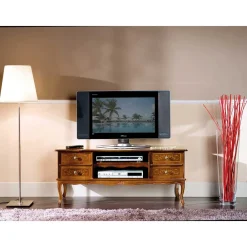 Wohnen Tv & Hifi-Möbel|Tv & Hifi-Möbel*123 cm breite TV Kommode Agosto im Barockstil