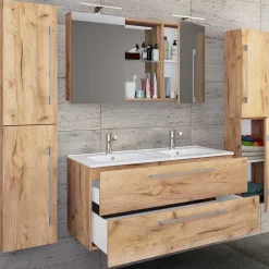 Wohnen 178 cm breiter Badblock Einzelmöbel - Ursela (vierteilig)