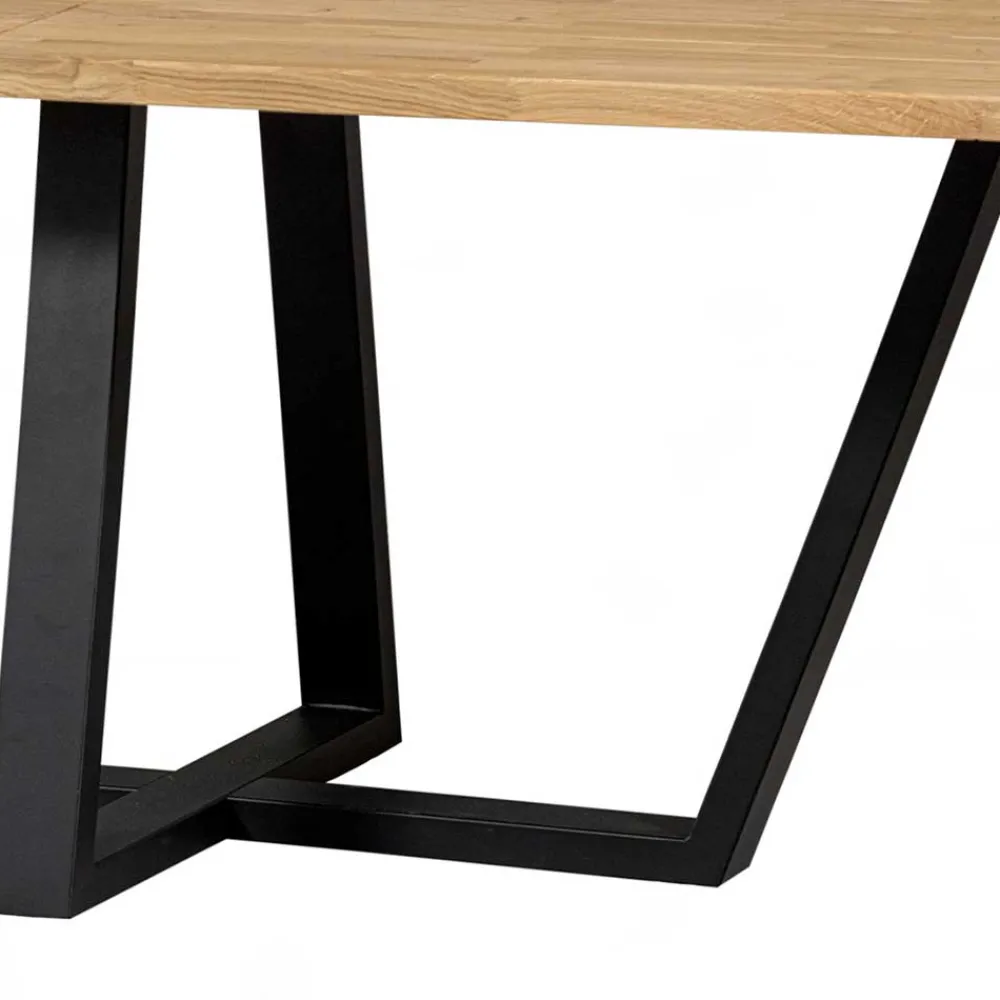 Wohnen 240 cm breiter Esszimmertisch aus Eichenholz - Serinina