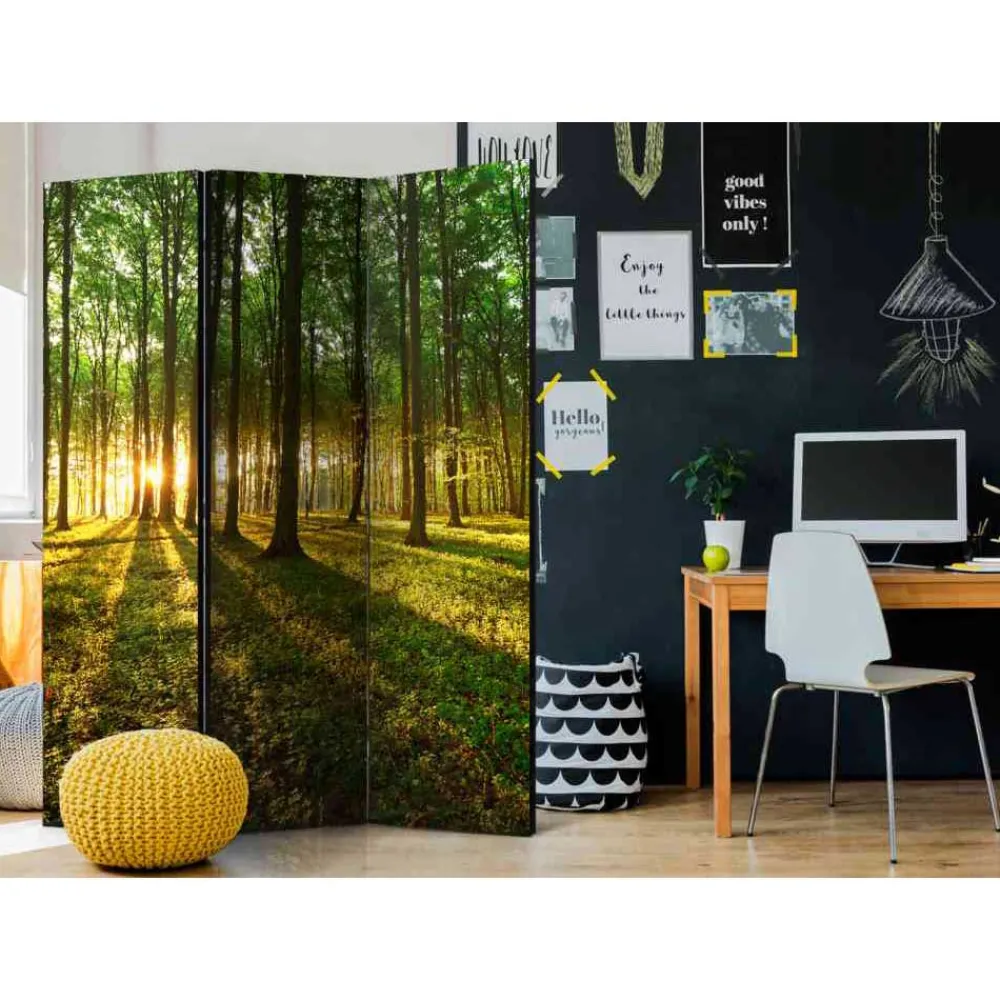 Wohnen 135 cm breiter Raumteiler mit Wald Motiv - Jacopo