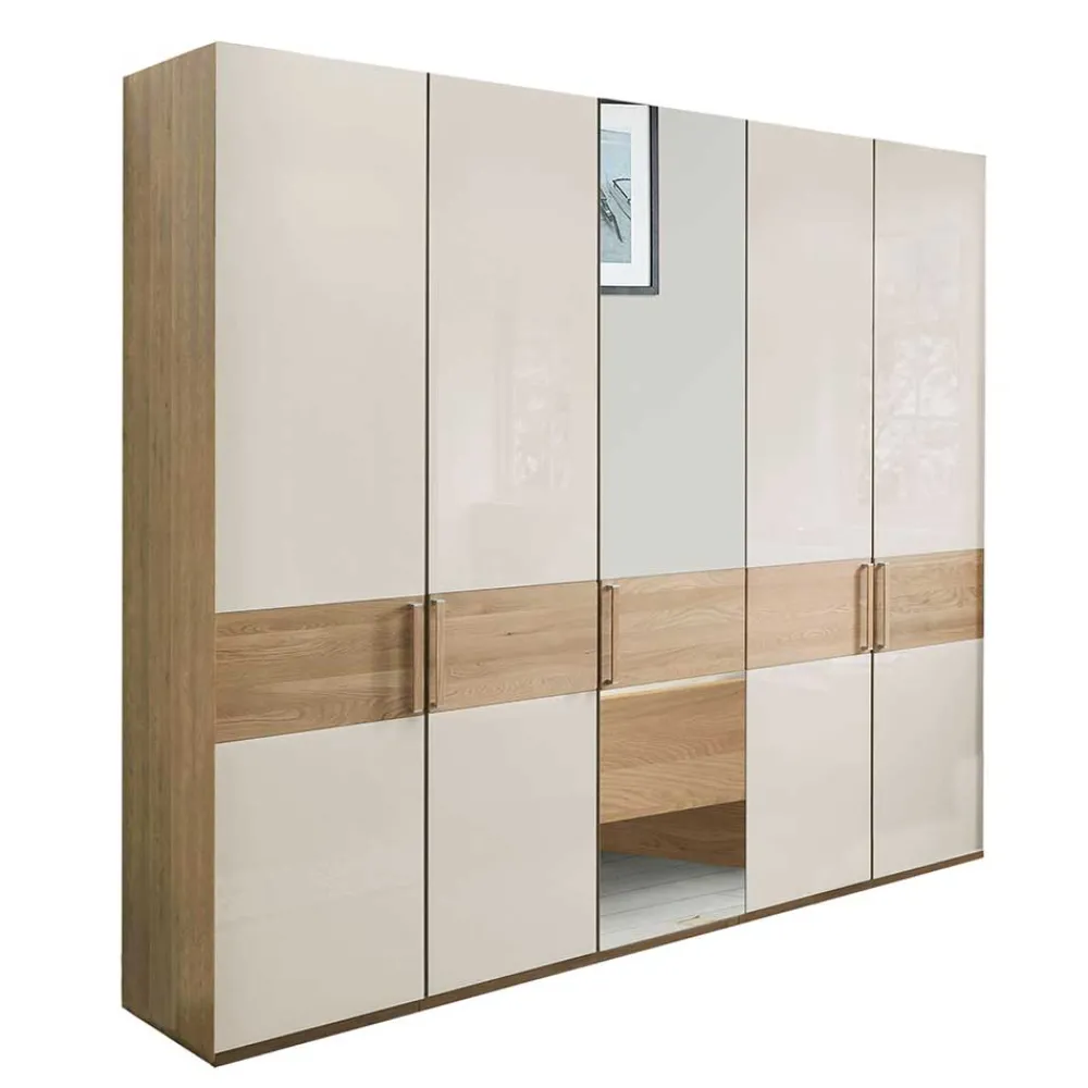 Wohnen Schränke|Kleiderschränke*250 cm breiter Schlafzimmerschrank mit 5 Türen - Emdsiva III