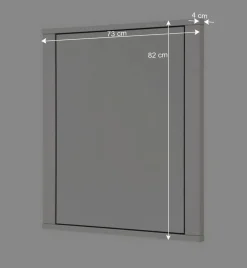 Wohnen Spiegel|Flurspiegel*73 cm breiter Spiegel in Lichtgrau - Ballina