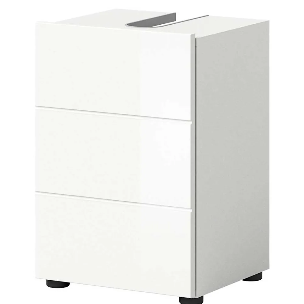 Wohnen 38 cm breiter Waschbeckenschrank in Weiß - Vitablos