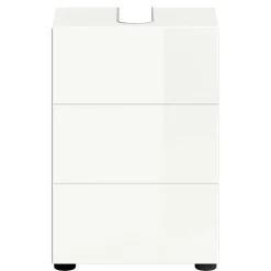 Wohnen 38 cm breiter Waschbeckenschrank in Weiß - Vitablos