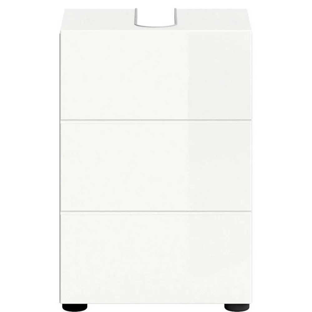 Wohnen 38 cm breiter Waschbeckenschrank in Weiß - Vitablos