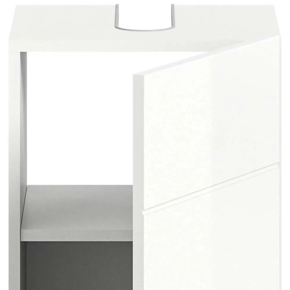 Wohnen 38 cm breiter Waschbeckenschrank in Weiß - Vitablos