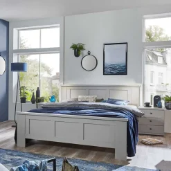 Wohnen 140 cm breites Bett im modernen Landhaus Look - Ridonna