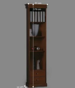 Wohnen 51 cm breites Regal mit zwei Schubladen - Lemerzi