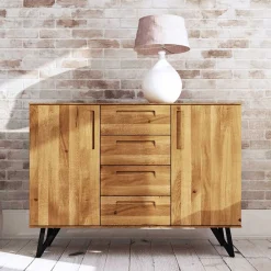 Wohnen 100 cm hohe Kommode mit vier Schubladen - Mandirov