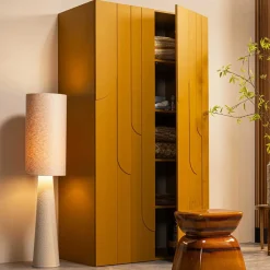 Wohnen Lampen & Leuchten*130 cm hohe Stehleuchte in Beige - Vacances