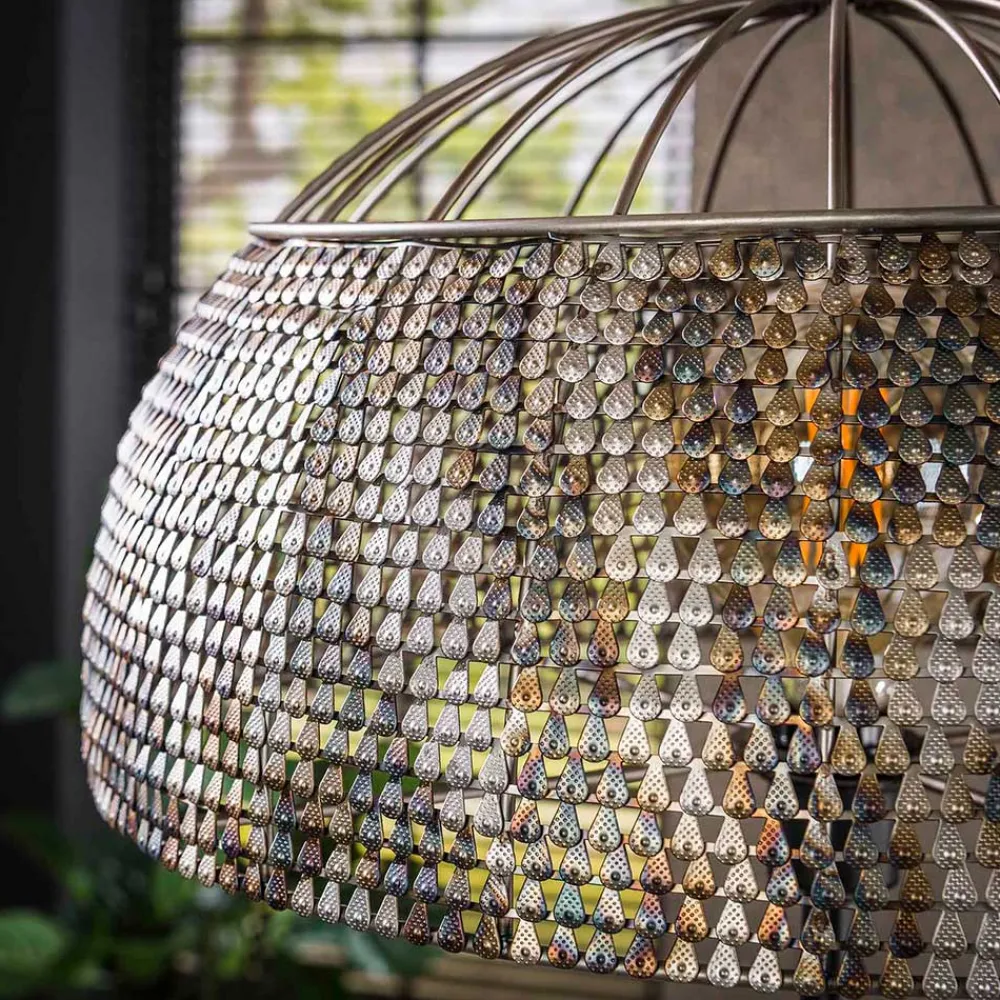 Wohnen Lampen & Leuchten*164 cm hohe Stehleuchte mit halbrundem Schirm - Filax