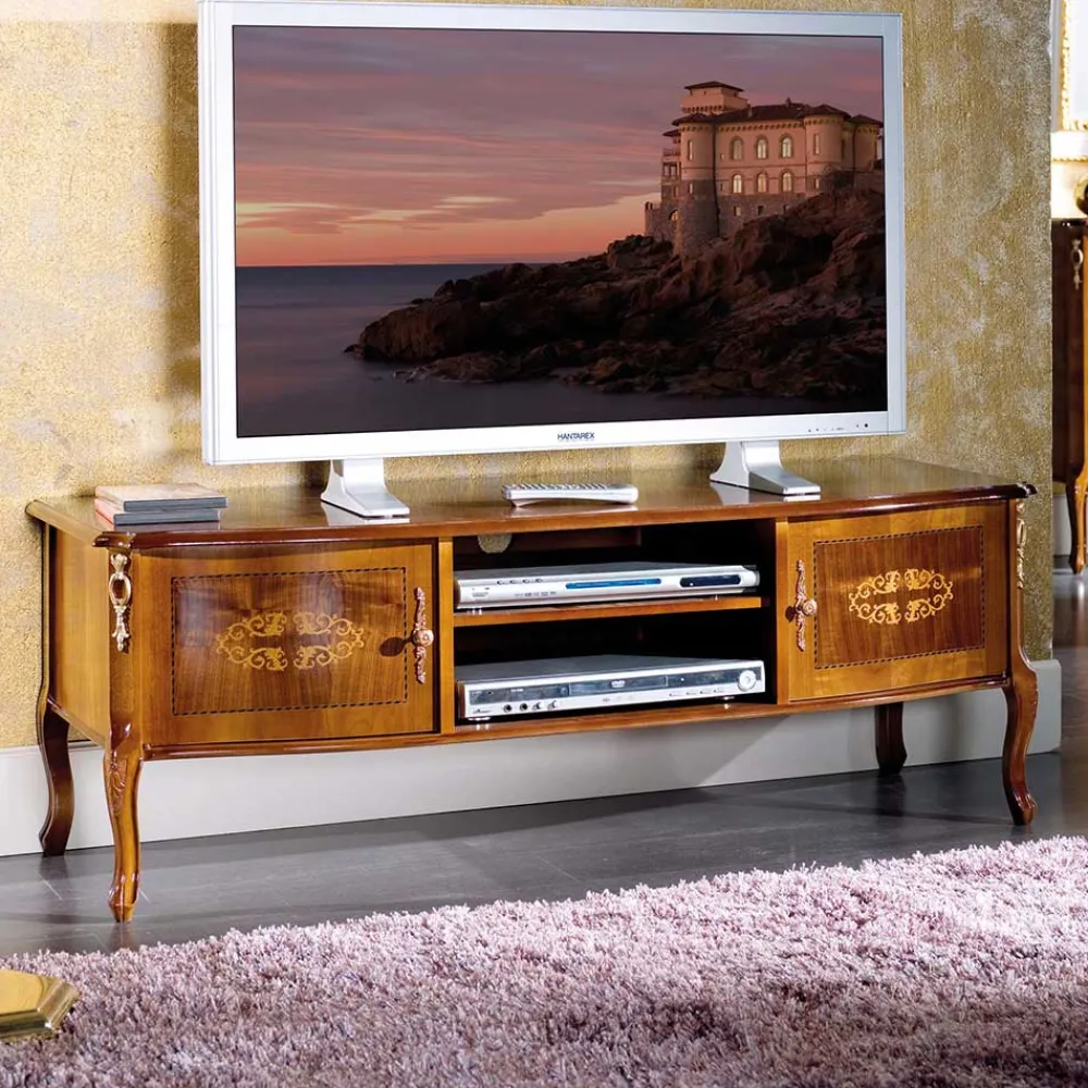 Wohnen 50 cm hohe TV Kommode Natale im Barockstil