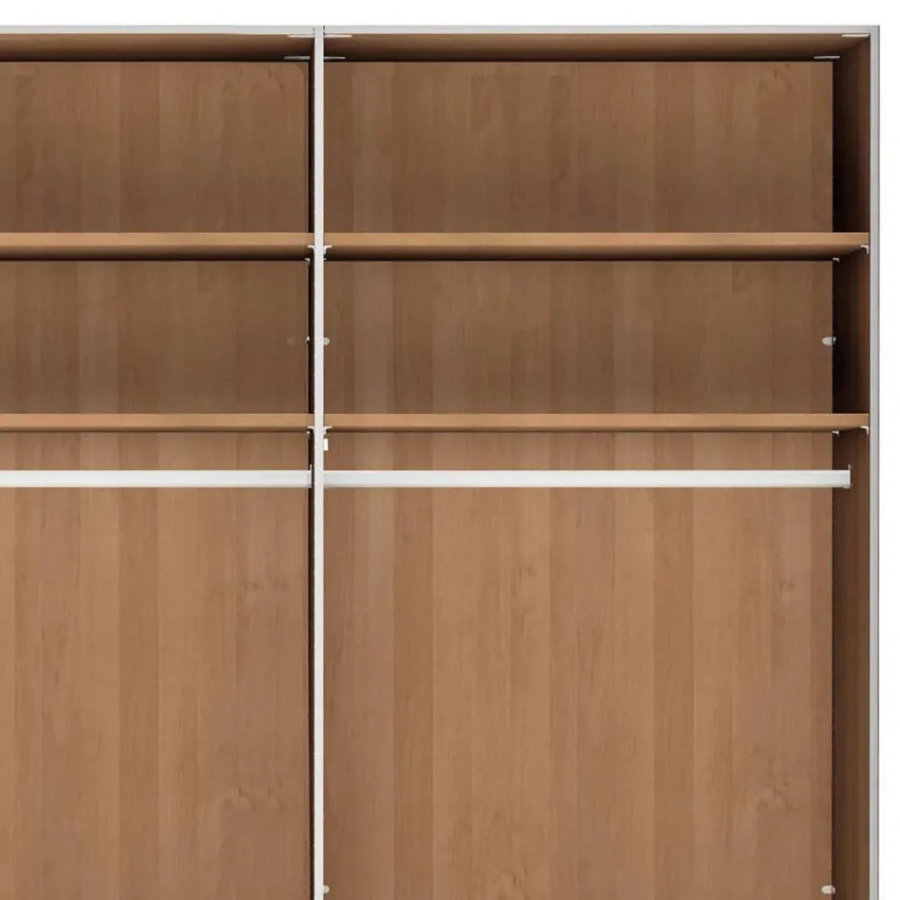 Wohnen 236 cm hoher Kleiderschrank mit acht Türen - Dilacco