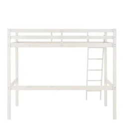 Wohnen Kindermöbel|Kinderbetten*175 cm hohes Hochbett mit Leiter in Weiß - Saludio