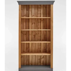 Wohnen 202 cm hohes Landhaus Bücherregal zweifarbig - Eshelas