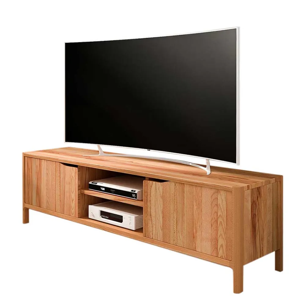 Wohnen 48 cm hohes TV Board aus Kernbuche Massivholz - Lana