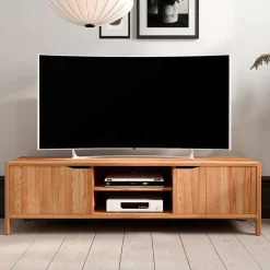 Wohnen 48 cm hohes TV Board aus Kernbuche Massivholz - Lana