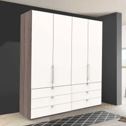 Wohnen Jugendzimmerschränke*200 cm Kombi Kleiderschrank mit 58 cm Tiefe - Tivierto