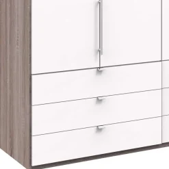 Wohnen Jugendzimmerschränke*200 cm Kombi Kleiderschrank mit 58 cm Tiefe - Tivierto