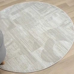 Wohnen 120 cm runder Teppich gemustert - Anika