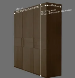 Wohnen Jugendzimmerschränke*150 cm Schlafzimmer Schrank mit drei Türen - Emdsiva II