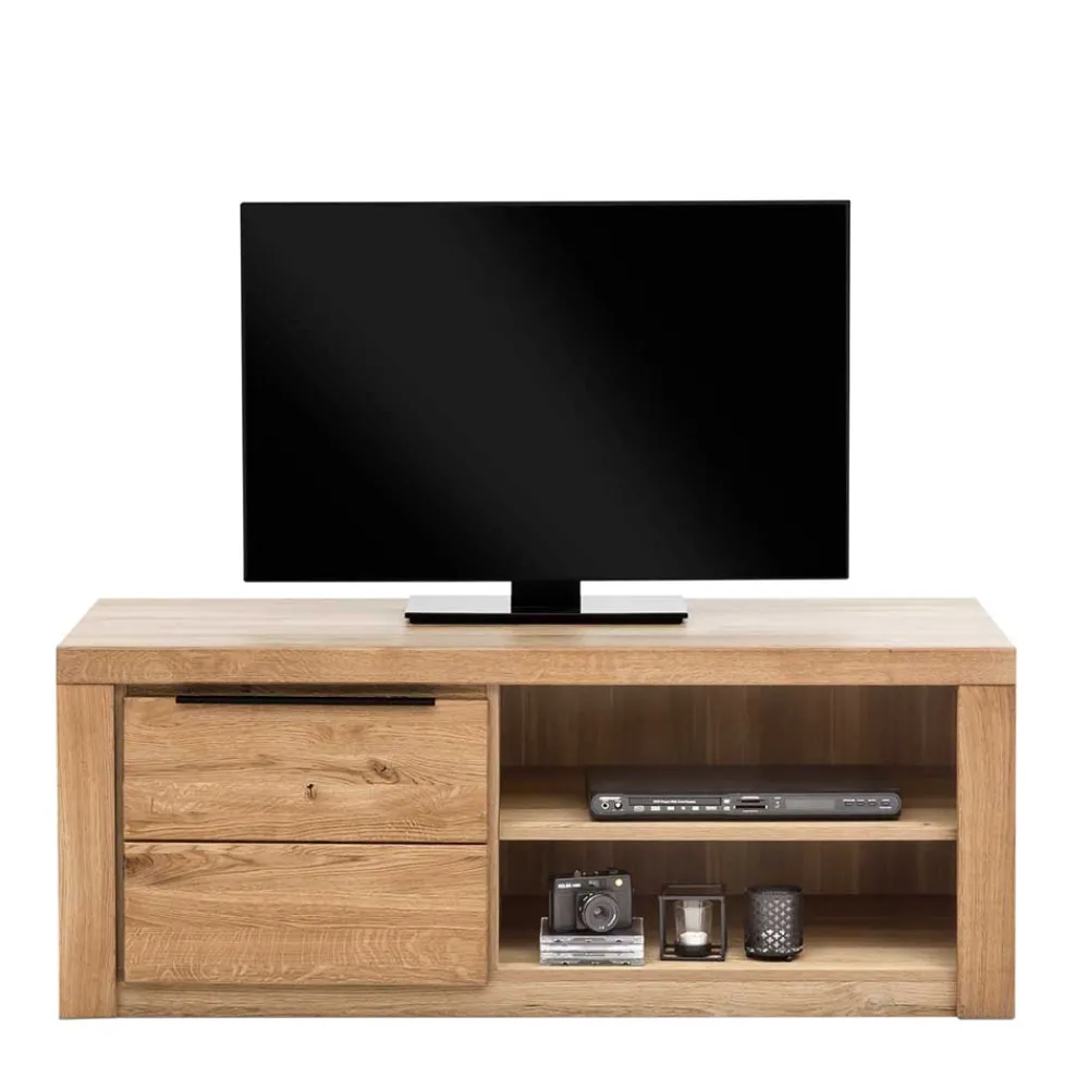 Wohnen Sideboards & Kommoden|Sideboards & Kommoden*130 cm schmales TV Board mit Tür & 2 Fächern - Nelenia