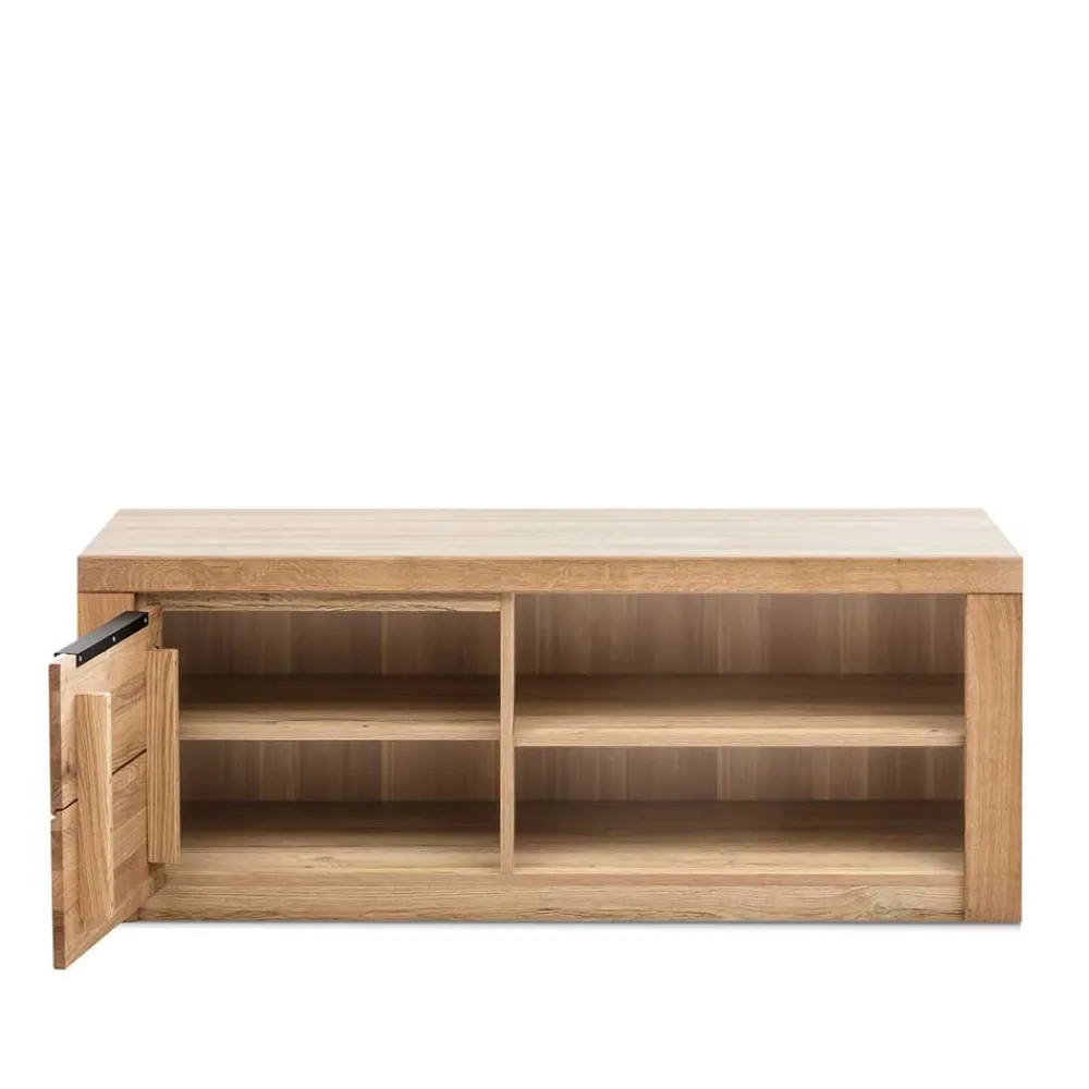 Wohnen Sideboards & Kommoden|Sideboards & Kommoden*130 cm schmales TV Board mit Tür & 2 Fächern - Nelenia