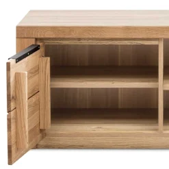 Wohnen Sideboards & Kommoden|Sideboards & Kommoden*130 cm schmales TV Board mit Tür & 2 Fächern - Nelenia
