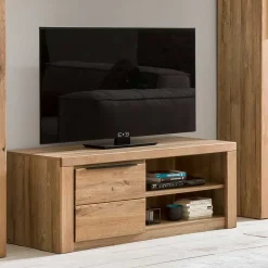Wohnen Sideboards & Kommoden|Sideboards & Kommoden*130 cm schmales TV Board mit Tür & 2 Fächern - Nelenia