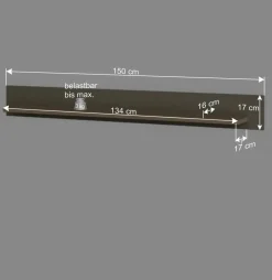 Wohnen 150 cm Wandboard in Eukalyptus und Eiche Optik - Promo