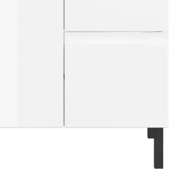 Wohnen 60 cm Waschbeckenschrank in Weiß Hochglanz - Loeesa