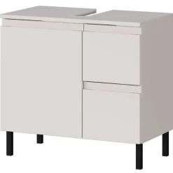 Wohnen 60 cm Waschbeckenschrank in Hellgrau - Dadra