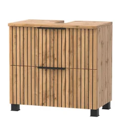 Wohnen Badezimmer Komplett*60 cm Waschplatz & Unterschrank Set - Crystoga (dreiteilig)