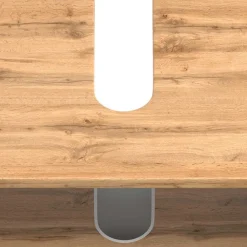 Wohnen Badezimmer Komplett*60 cm Waschplatz & Unterschrank Set - Crystoga (dreiteilig)