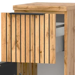 Wohnen Badezimmer Komplett*60 cm Waschplatz & Unterschrank Set - Crystoga (dreiteilig)