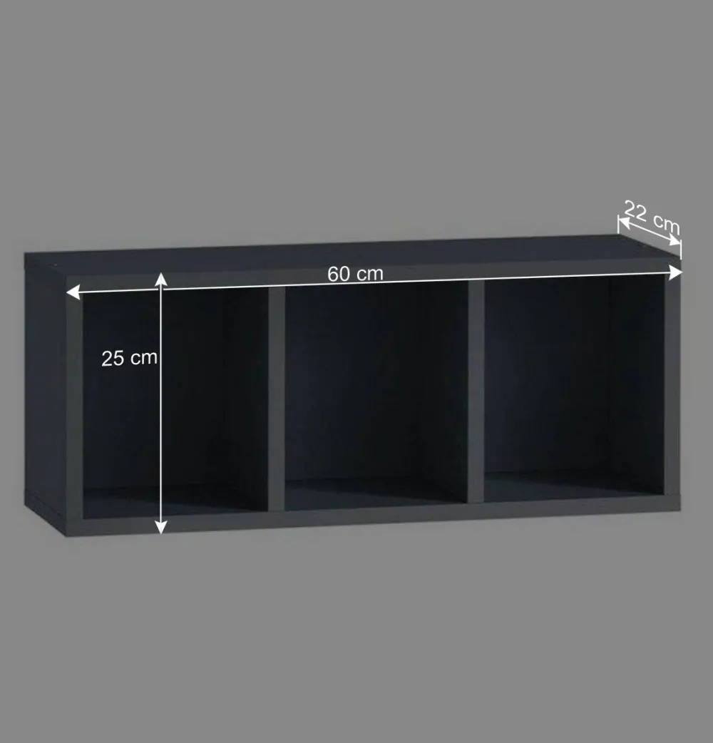 Wohnen Skandinavische Möbel|Badregale*3 Fächer Badregal in Petrol Blau - Matrera