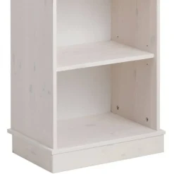 Wohnen 5 Fächer Regal in Weiß und Kiefer Honig - Zentra