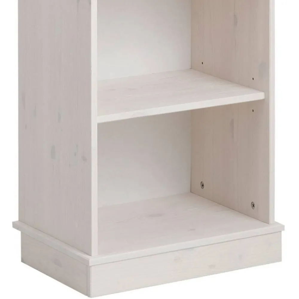 Wohnen 5 Fächer Regal in Weiß und Kiefer Honig - Zentra