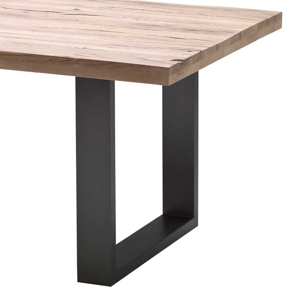 Wohnen 5 Größen Esstisch mit Massivholzplatte - Astalgo