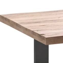 Wohnen 5 Größen Esstisch mit Massivholzplatte - Astalgo