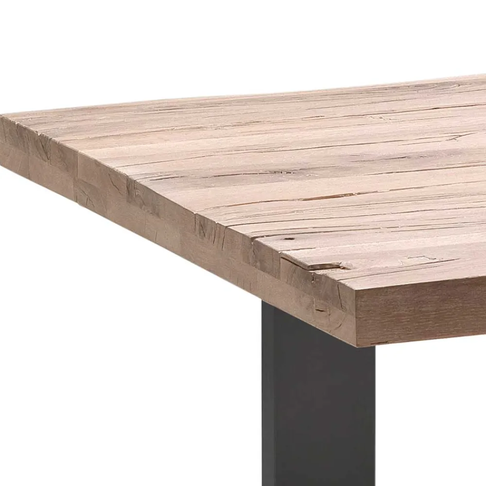 Wohnen 5 Größen Esstisch mit Massivholzplatte - Astalgo