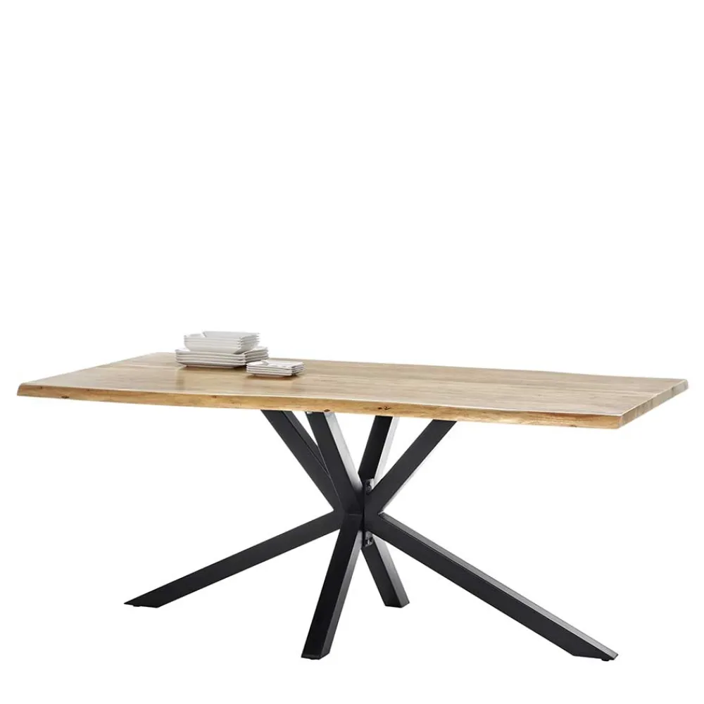 Wohnen Loft Möbel|Industrial Möbel*3 Größen Esszimmer Tisch mit Baumkante Akazie - Fornax