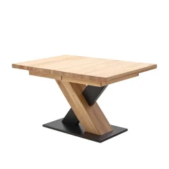 Wohnen Schwarze Möbel|Naturholzmöbel*2 Größen X Säulentisch mit Auszugsfunktion - Cisterna